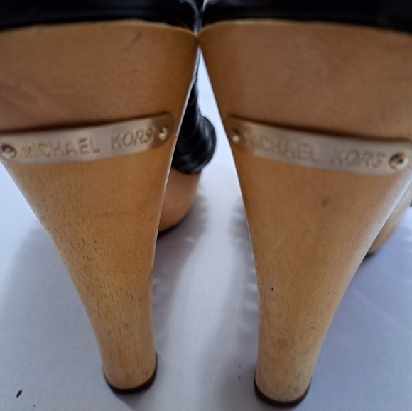 Michael Michael Kors Leather Strappy Platform Sandals Size 6.5" - Picture 5 of 14